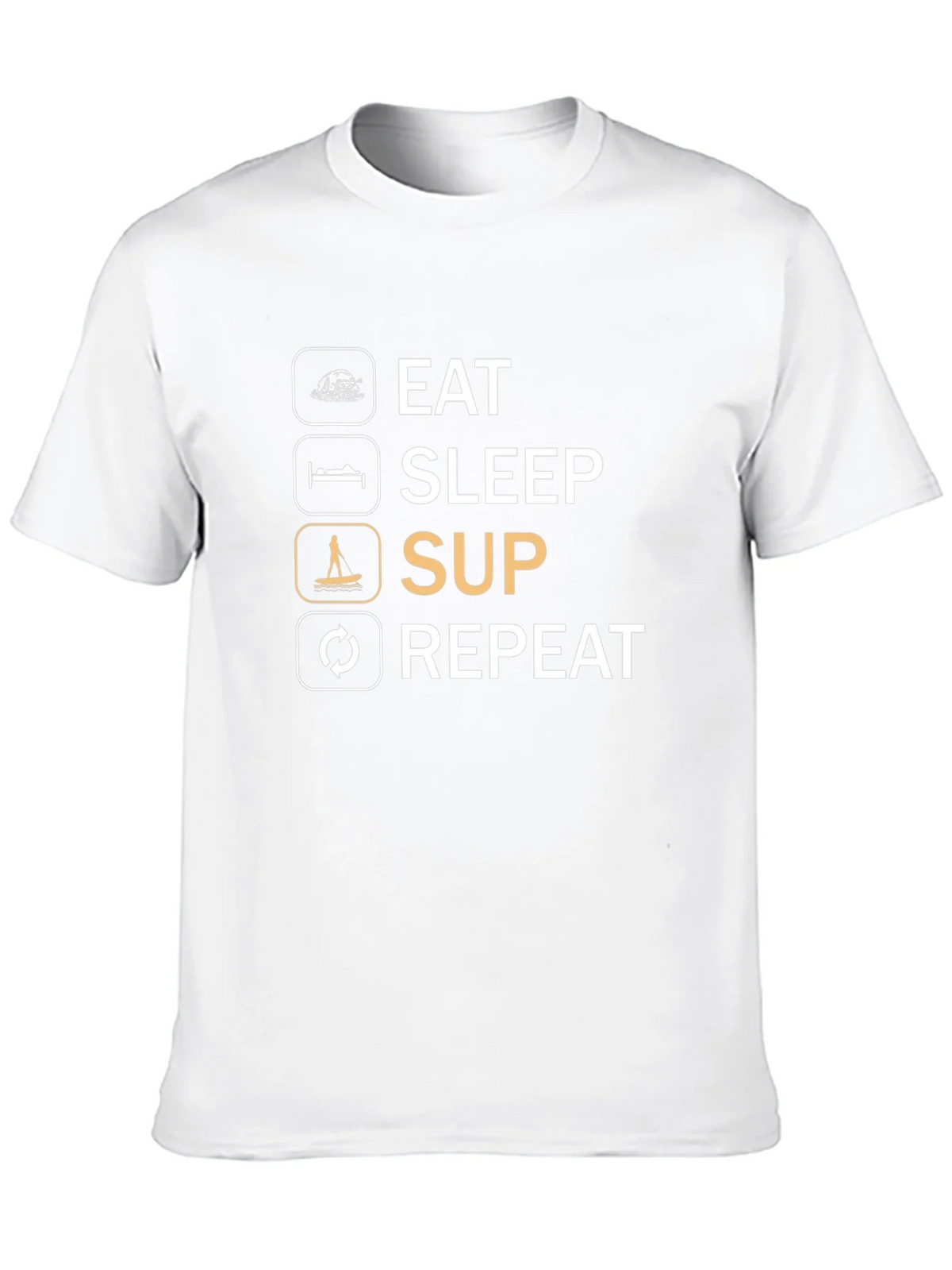 Eat Sleep SUP Repeat Graphic Tee product image 4