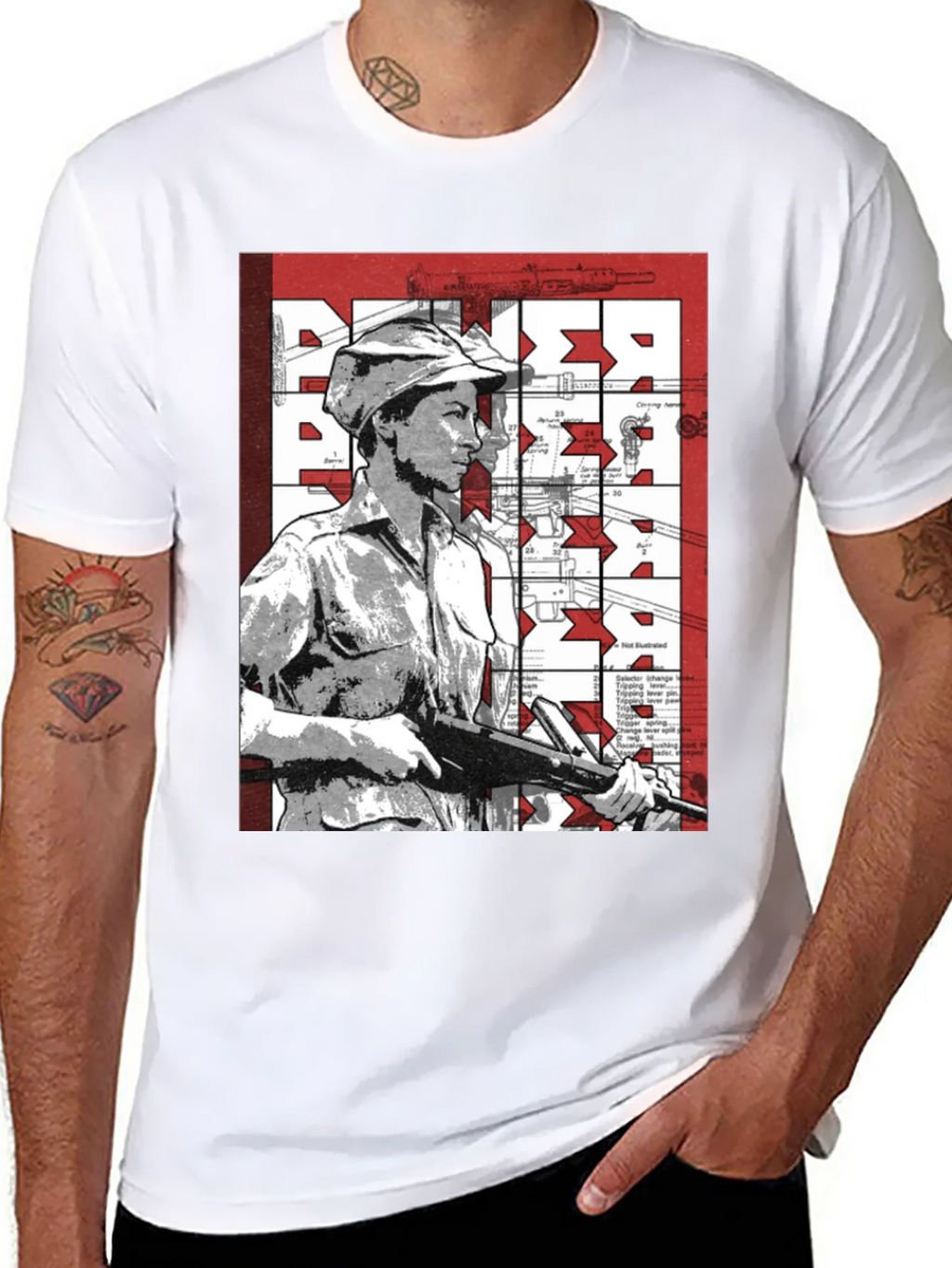 Retro Graphic Tee - Military Style product image 7
