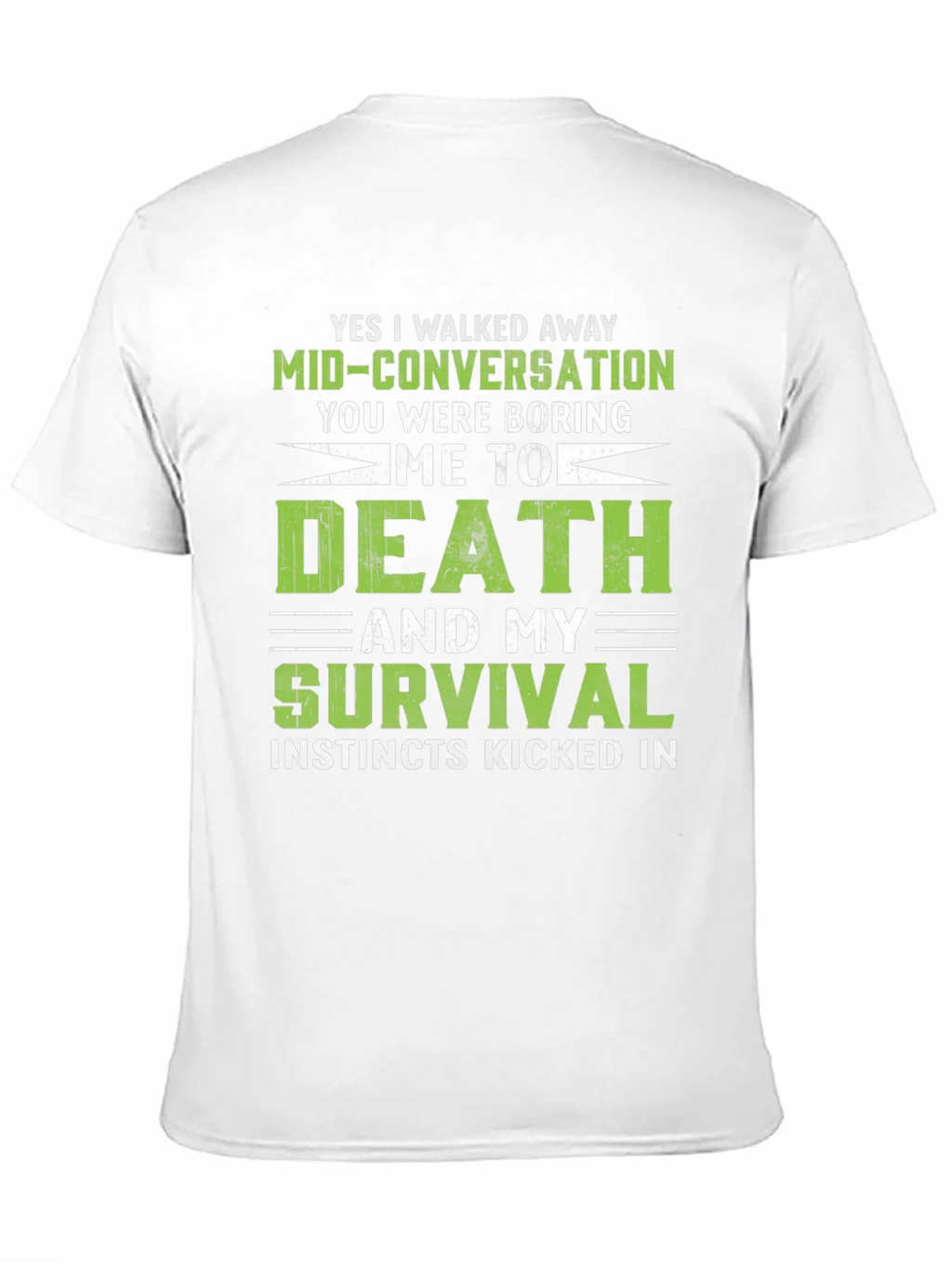Funny Death and Survival Graphic Tee product image 2