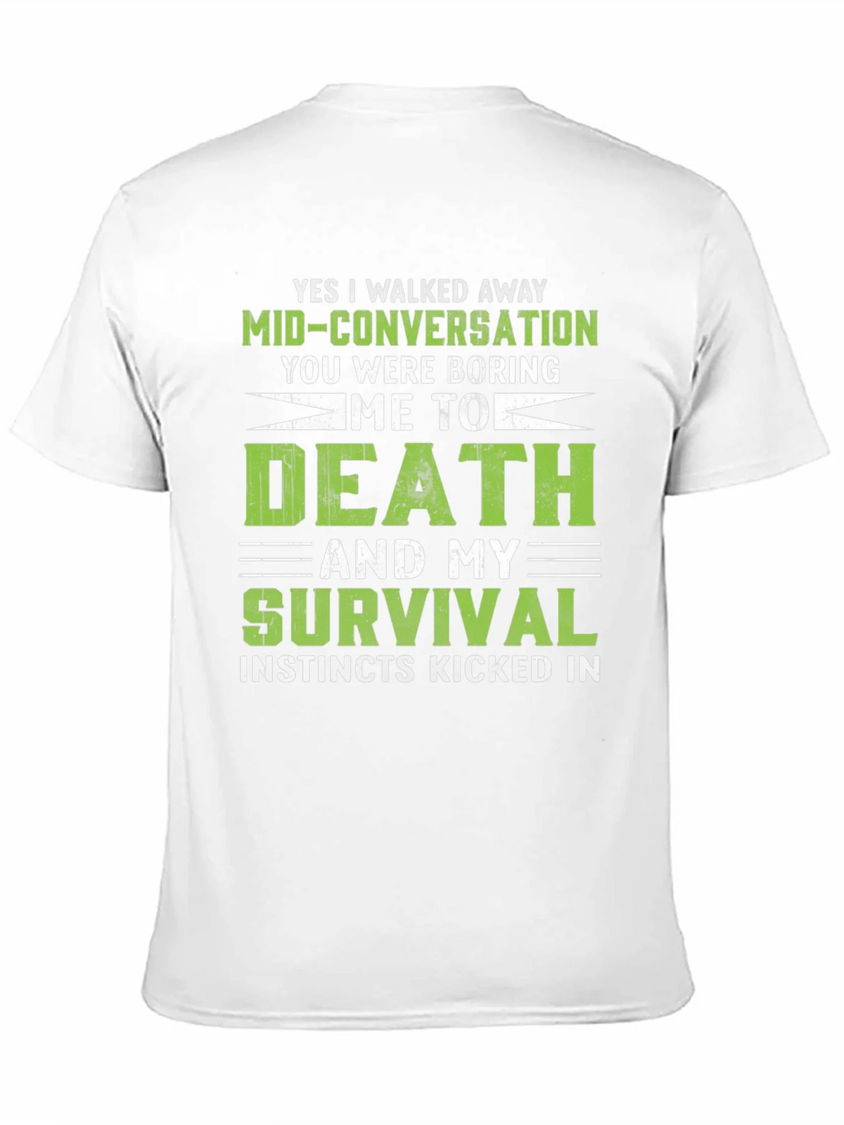 Funny Death and Survival Graphic Tee product image 2
