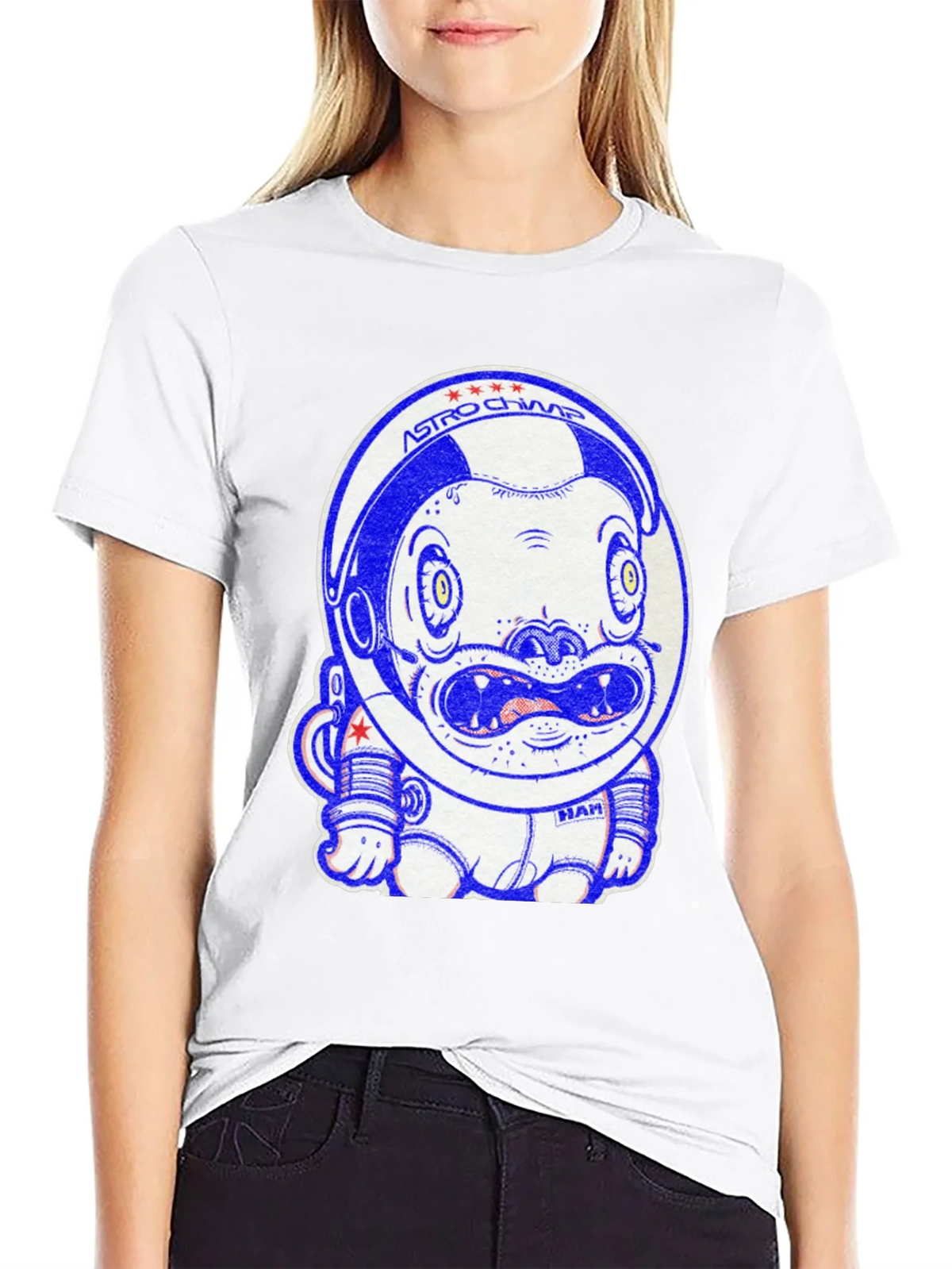 Astro Chimp Graphic Tee - Space Monkey Design product image 4