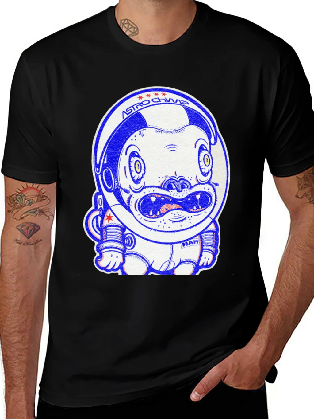 Astro Chimp Graphic Tee - Space Monkey Design product image 1