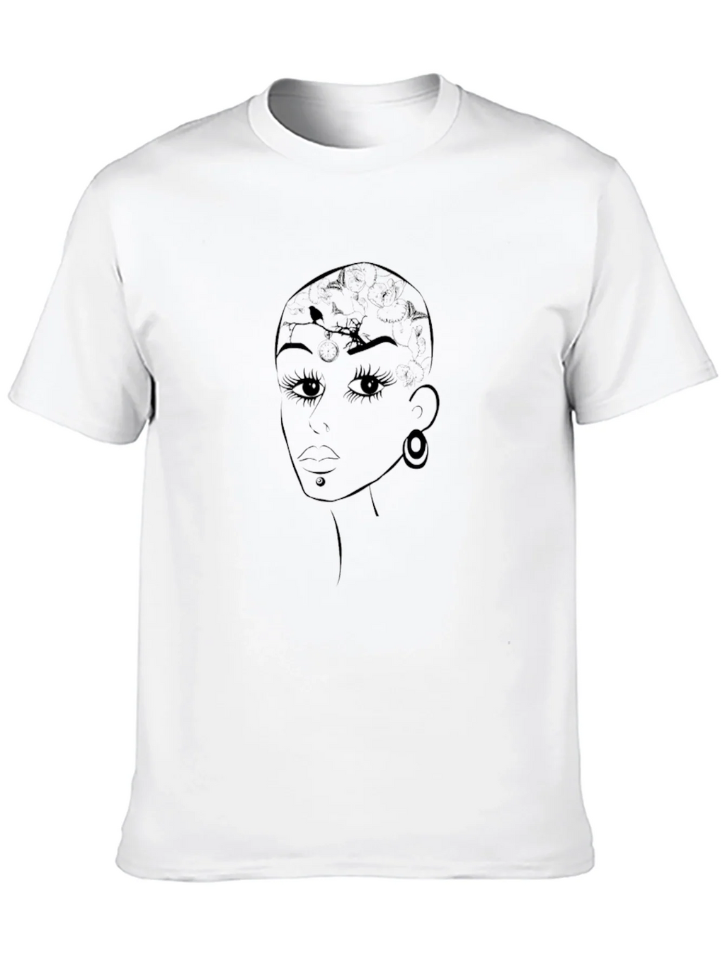Unique Womens Graphic Tee - Black product image 9