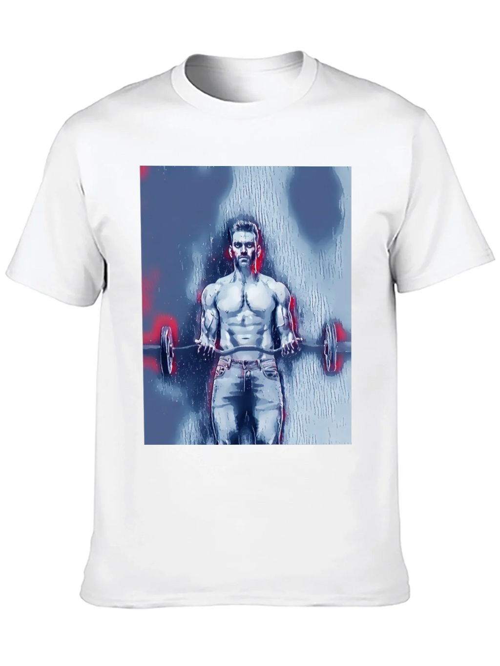 Mens Bodybuilder Graphic Tee - Black product image 9