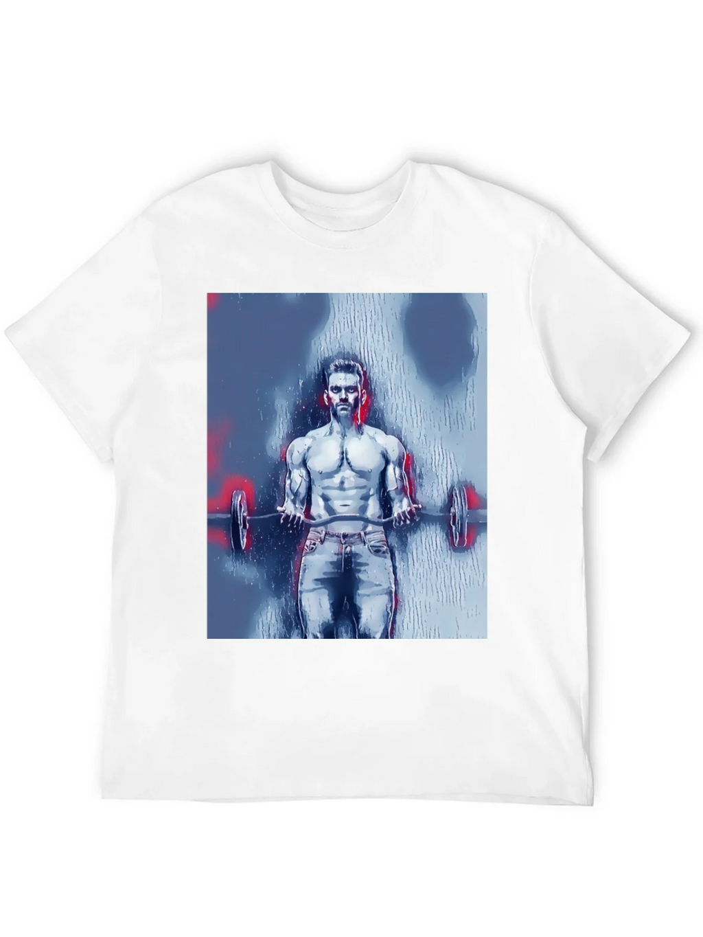 Mens Bodybuilder Graphic Tee - Black product image 11