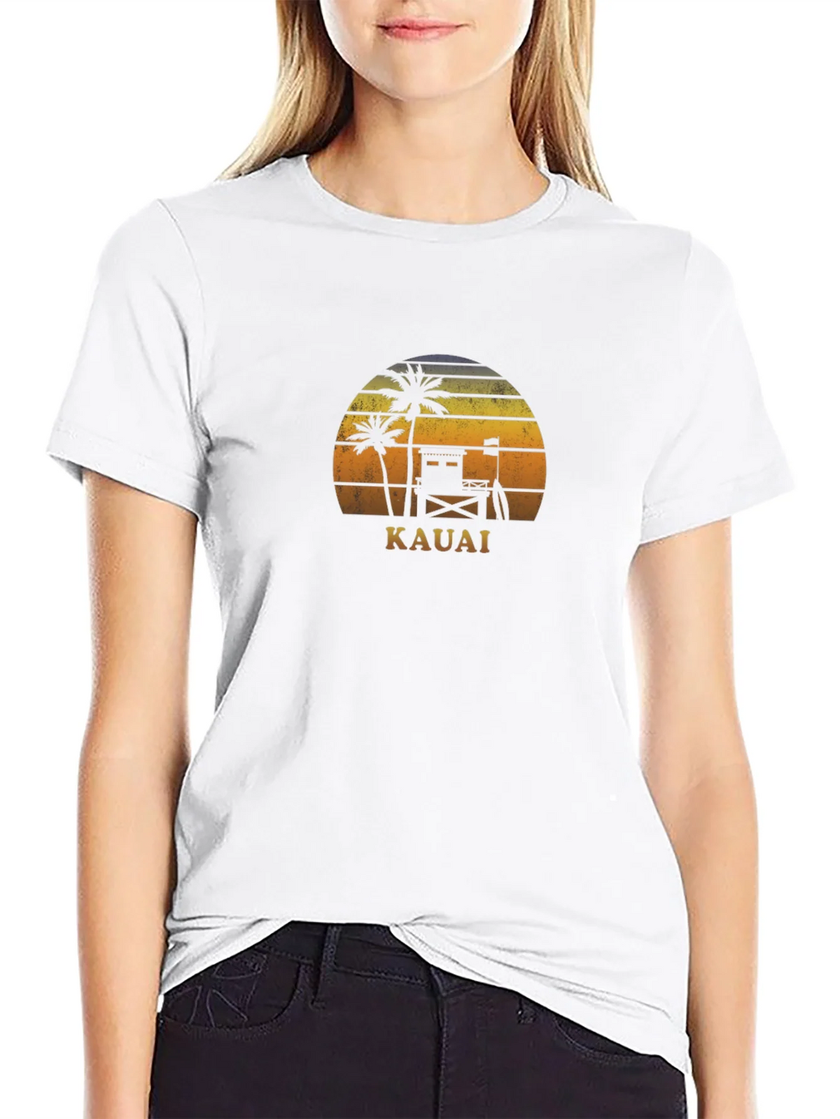 Kauai Sunset Graphic Tee - Tropical Vacation Shirt product image 8