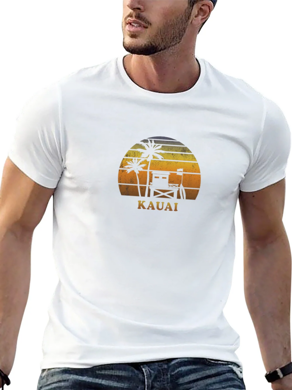 Kauai Sunset Graphic Tee - Tropical Vacation Shirt product image 12