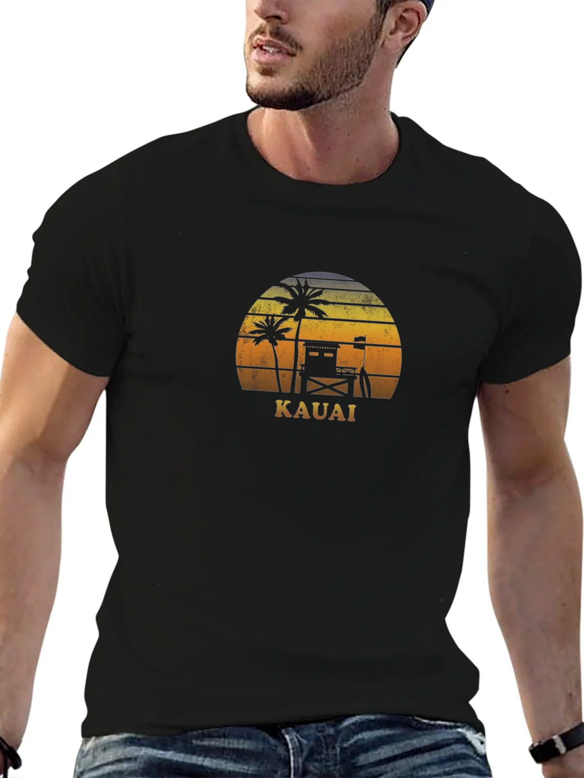 Kauai Sunset Graphic Tee - Tropical Vacation Shirt product image 6