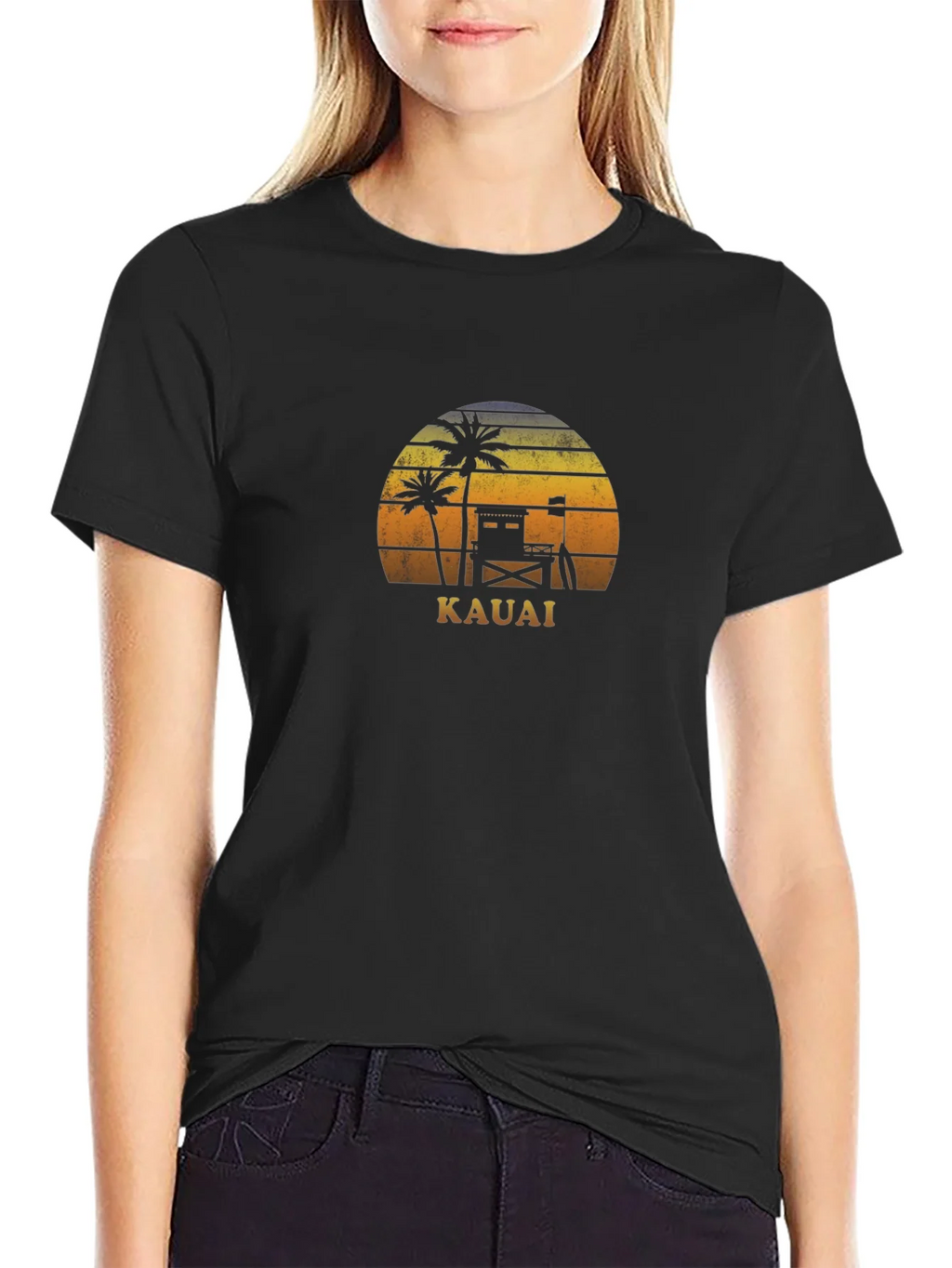 Kauai Sunset Graphic Tee - Tropical Vacation Shirt product image 2