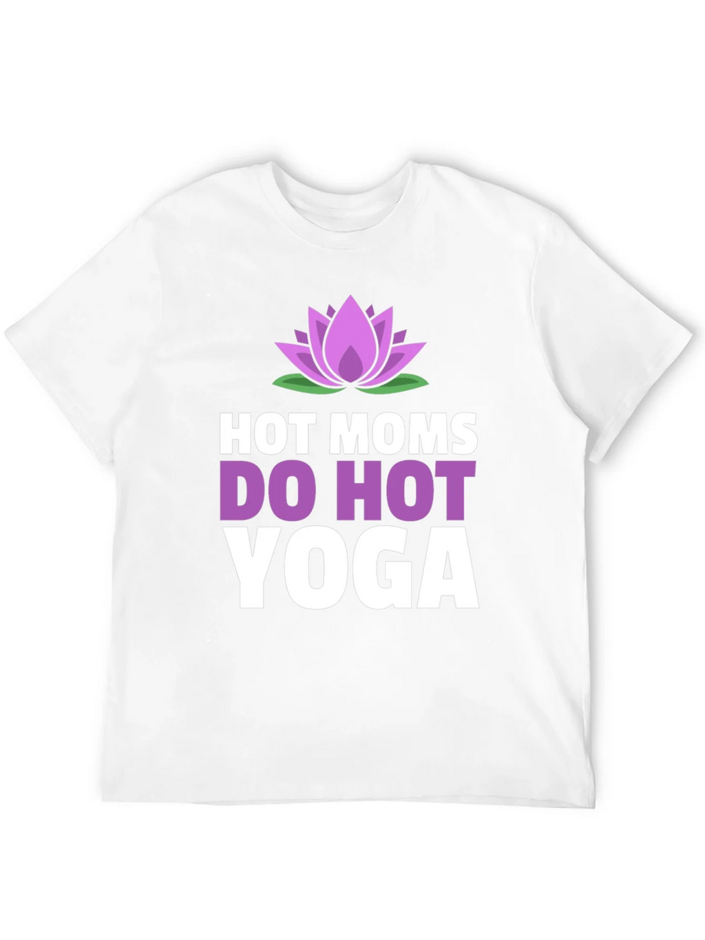 Hot Moms Do Yoga T-Shirt - Lotus Flower Design product image 8