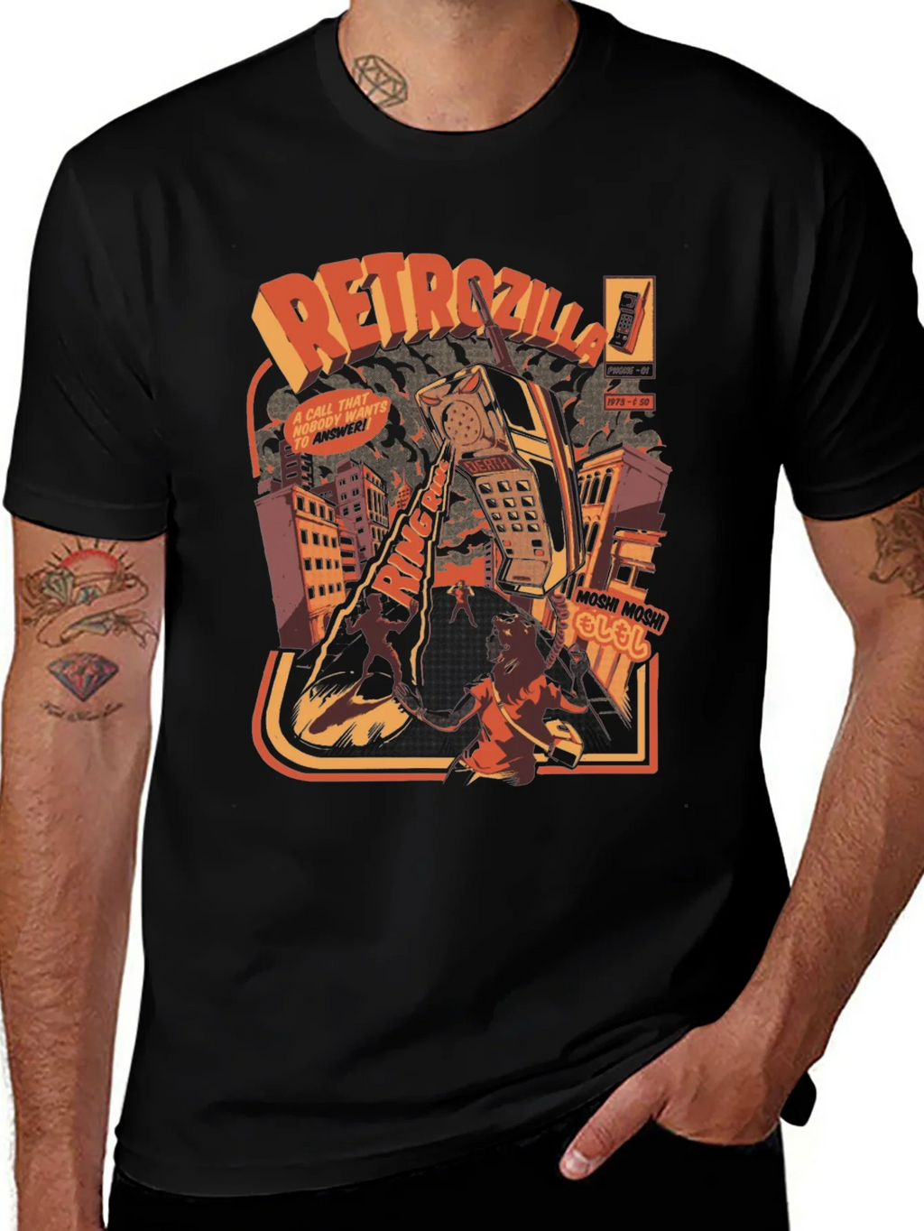 Retro Godzilla T-Shirt product image 1