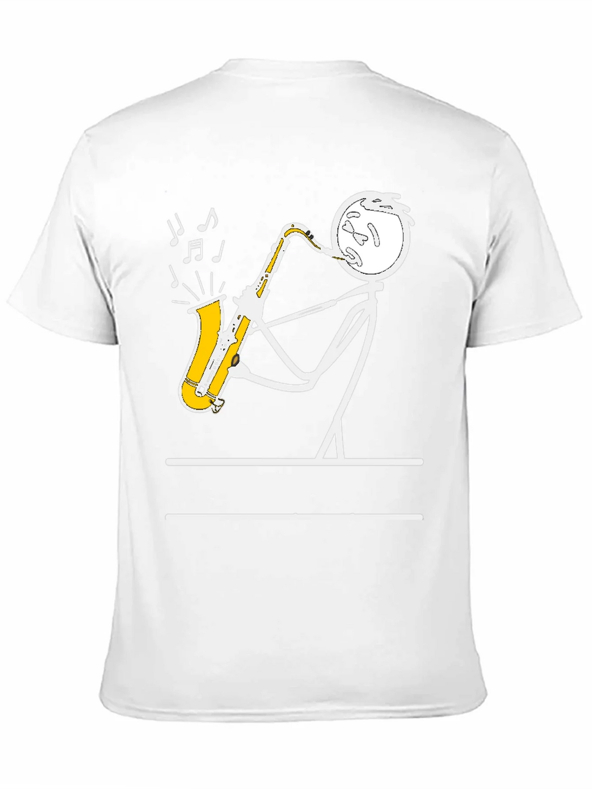 Saxophone Player Stick Figure Graphic Tee product image 10