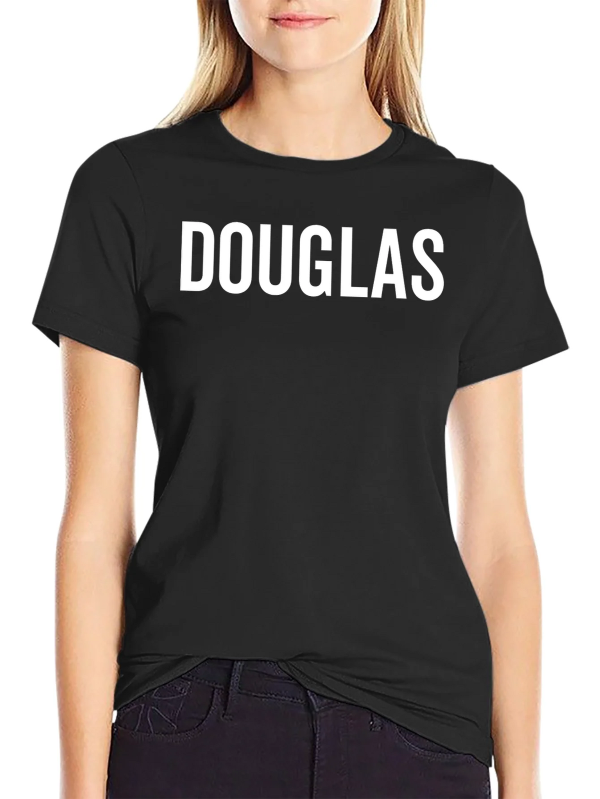 Douglas Black T-Shirt - Personalized Name Tee product image 2