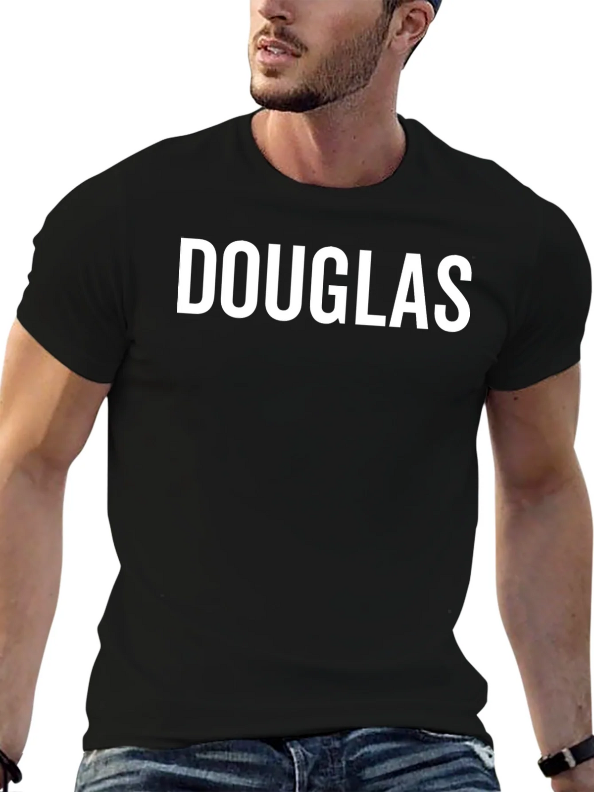 Douglas Black T-Shirt - Personalized Name Tee product image 4