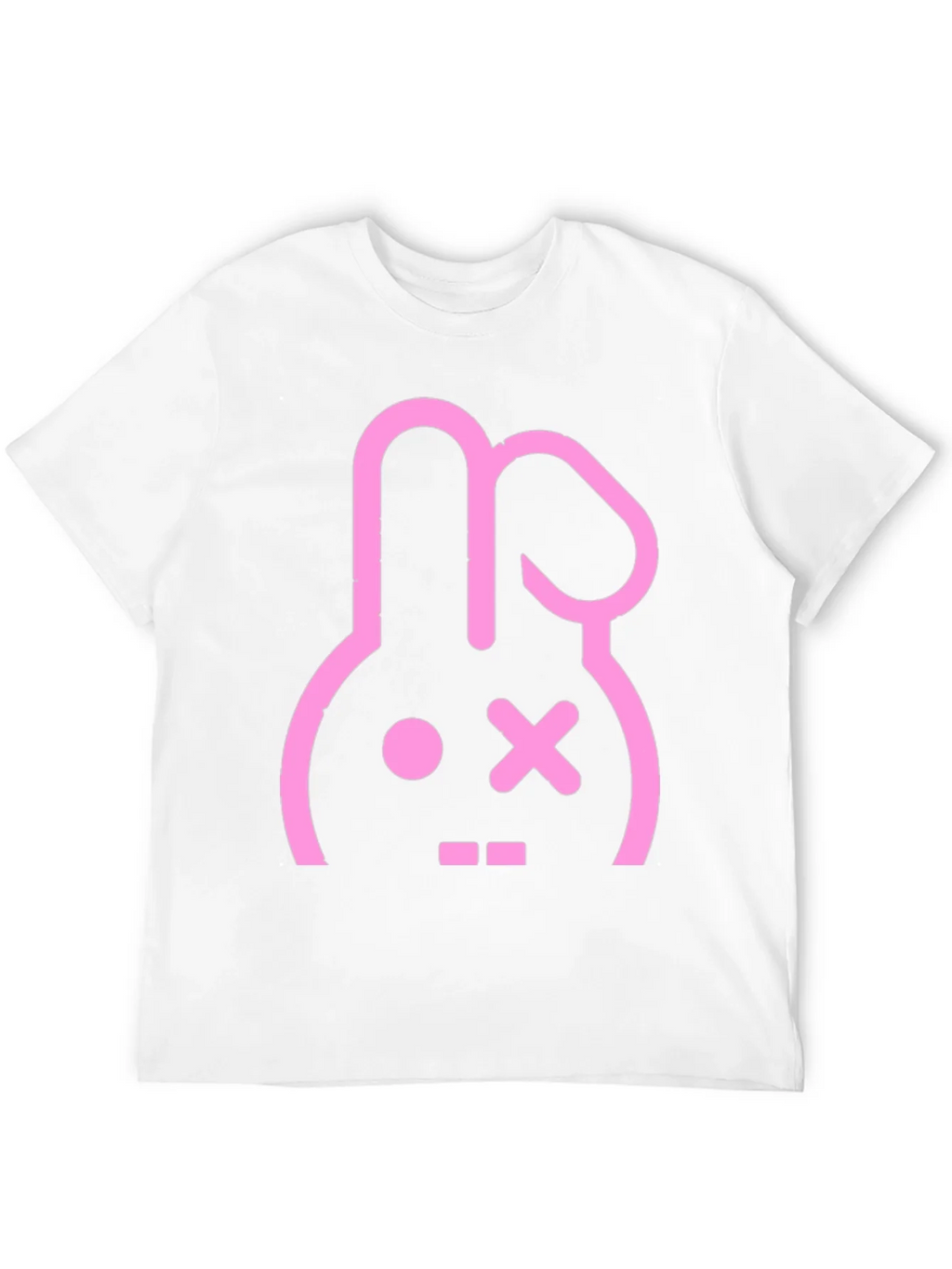 Black T-Shirt with Pink Bunny Graphic product image 11