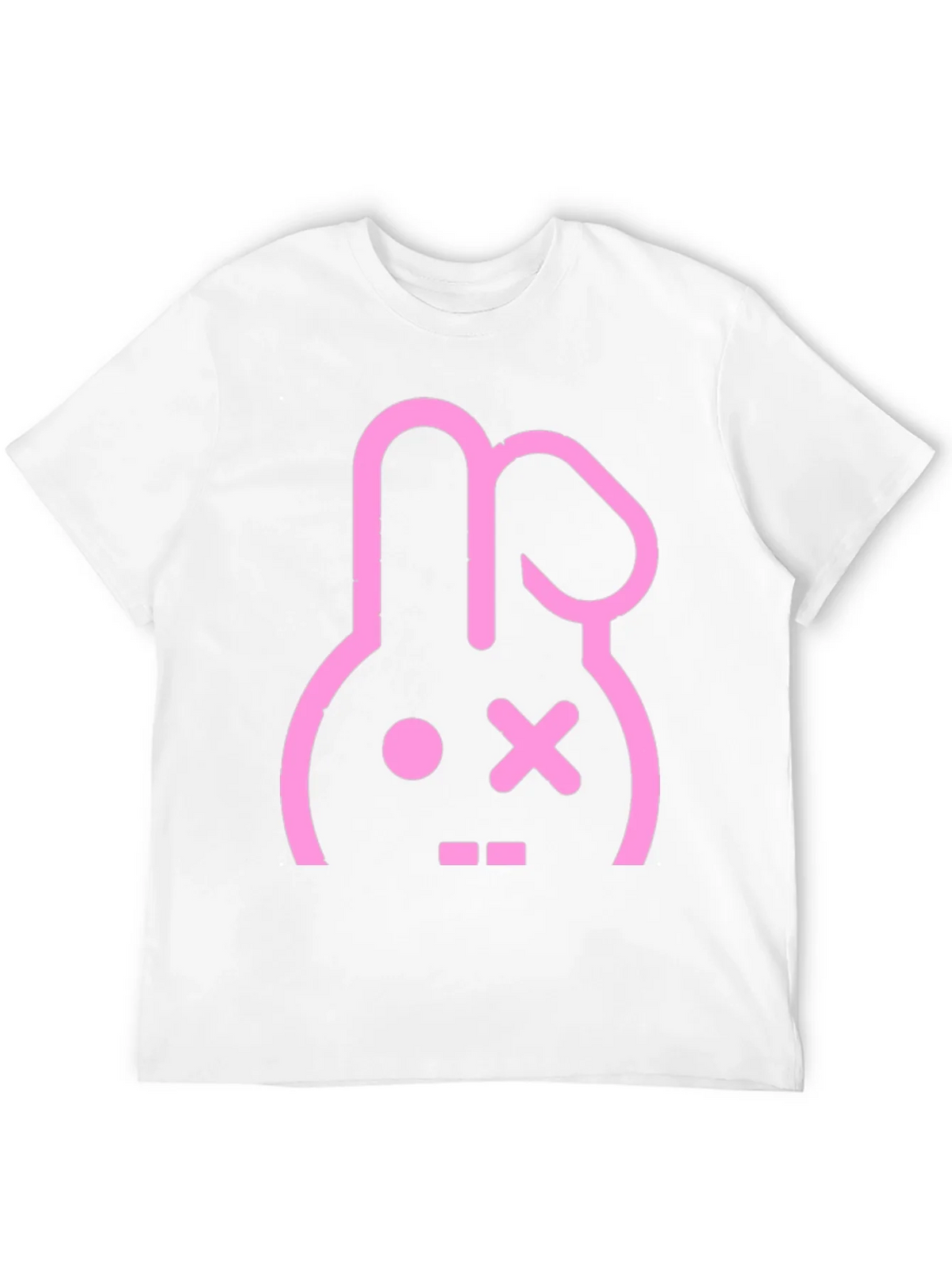 Black T-Shirt with Pink Bunny Graphic product image 11
