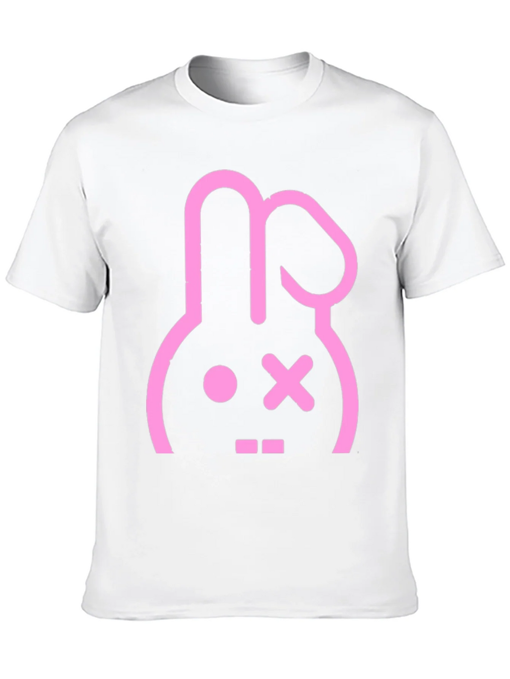 Black T-Shirt with Pink Bunny Graphic product image 9