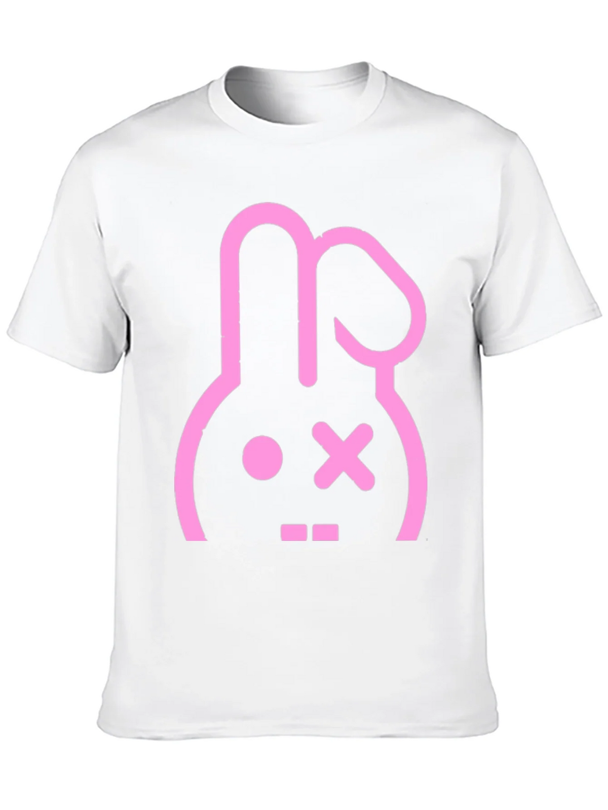 Black T-Shirt with Pink Bunny Graphic product image 9