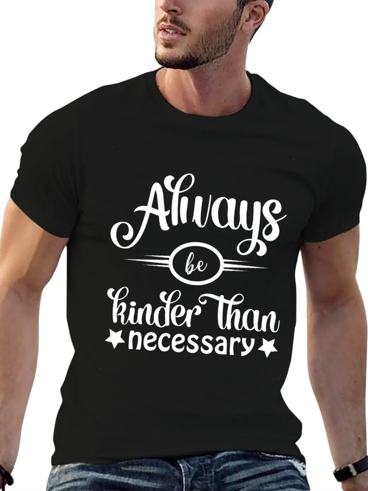 Always Be Kinder Than Necessary Graphic Tee product image 5