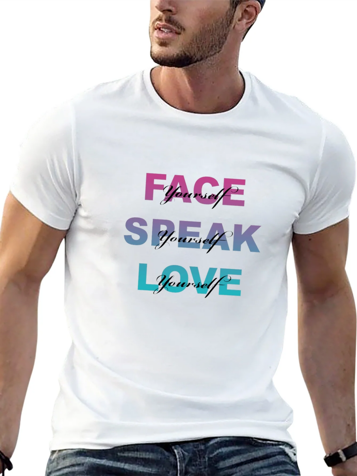 Face Speak Love T-Shirt - Unique Design Tee product image 11