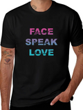 Face Speak Love T-Shirt - Unique Design Tee product image 1