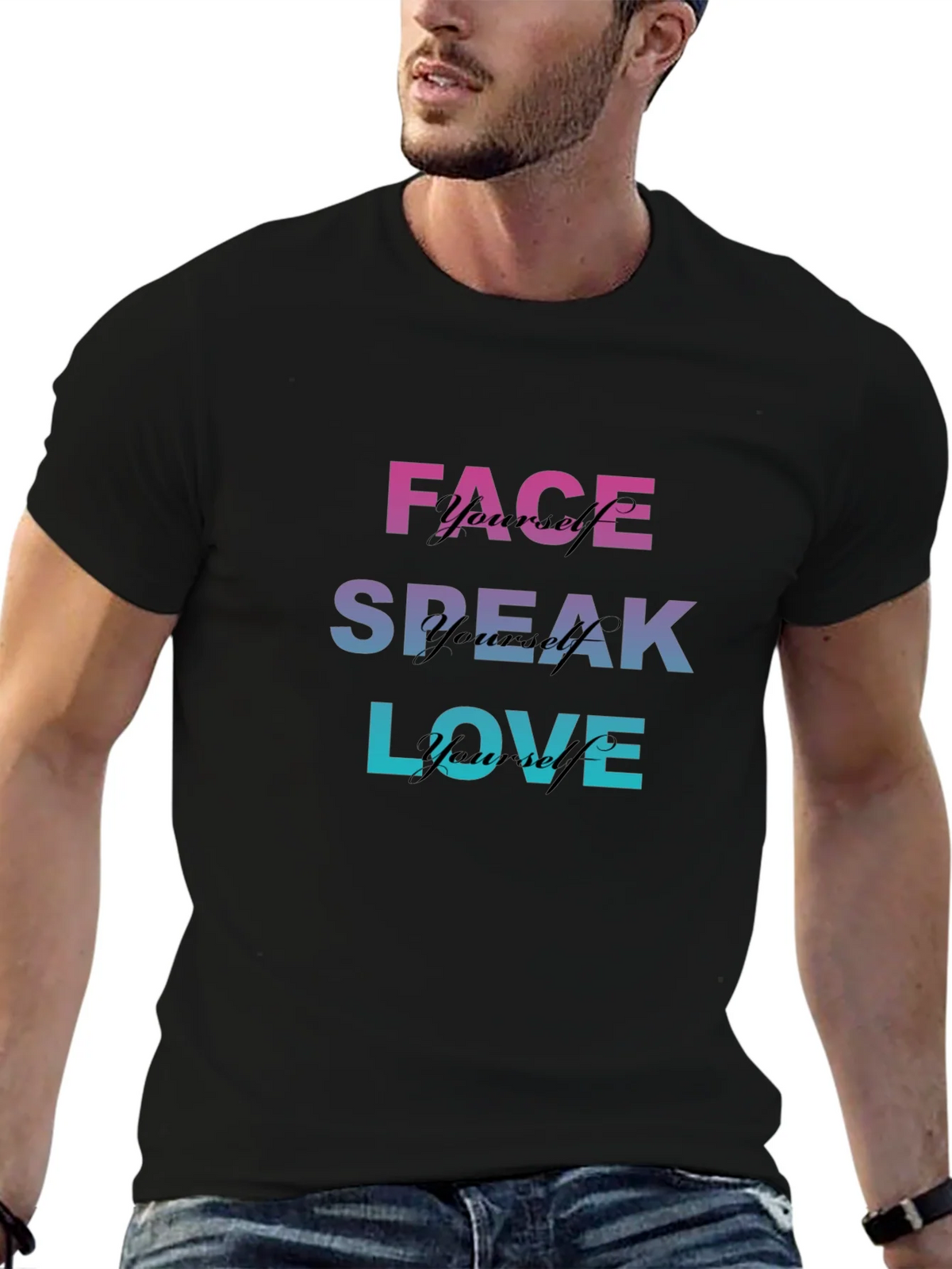 Face Speak Love T-Shirt - Unique Design Tee product image 6