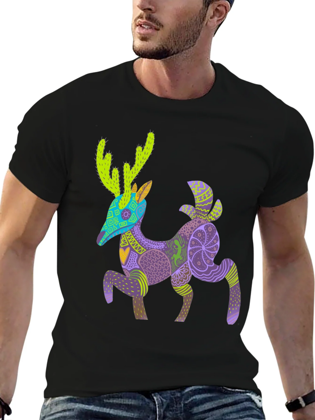 Alebrije Deer Graphic Tee - Unique Art Shirt product image 6