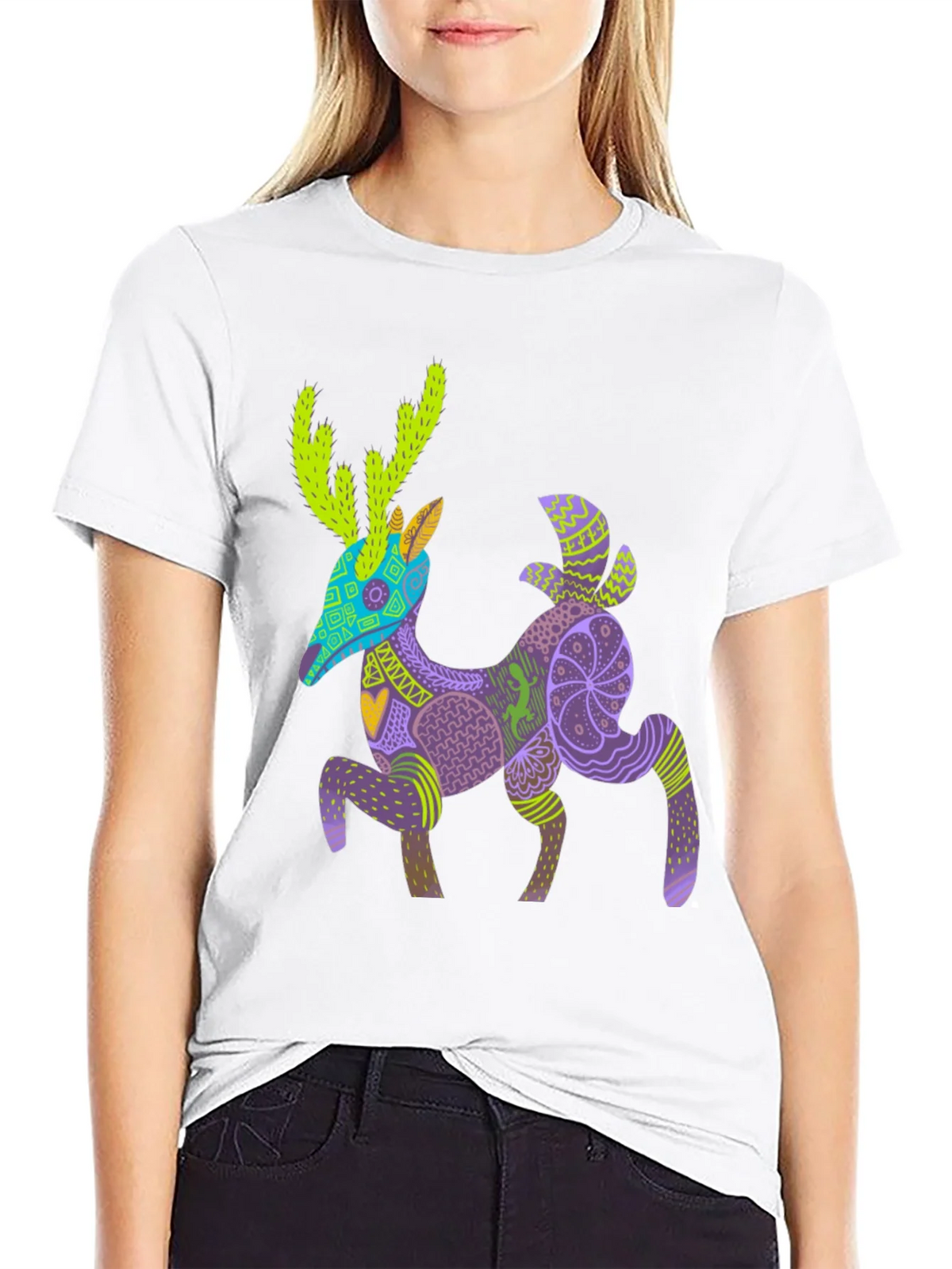 Alebrije Deer Graphic Tee - Unique Art Shirt product image 8