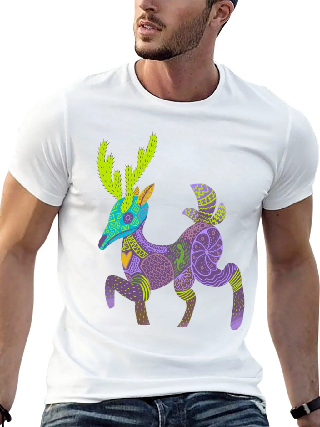 Alebrije Deer Graphic Tee - Unique Art Shirt product image 12