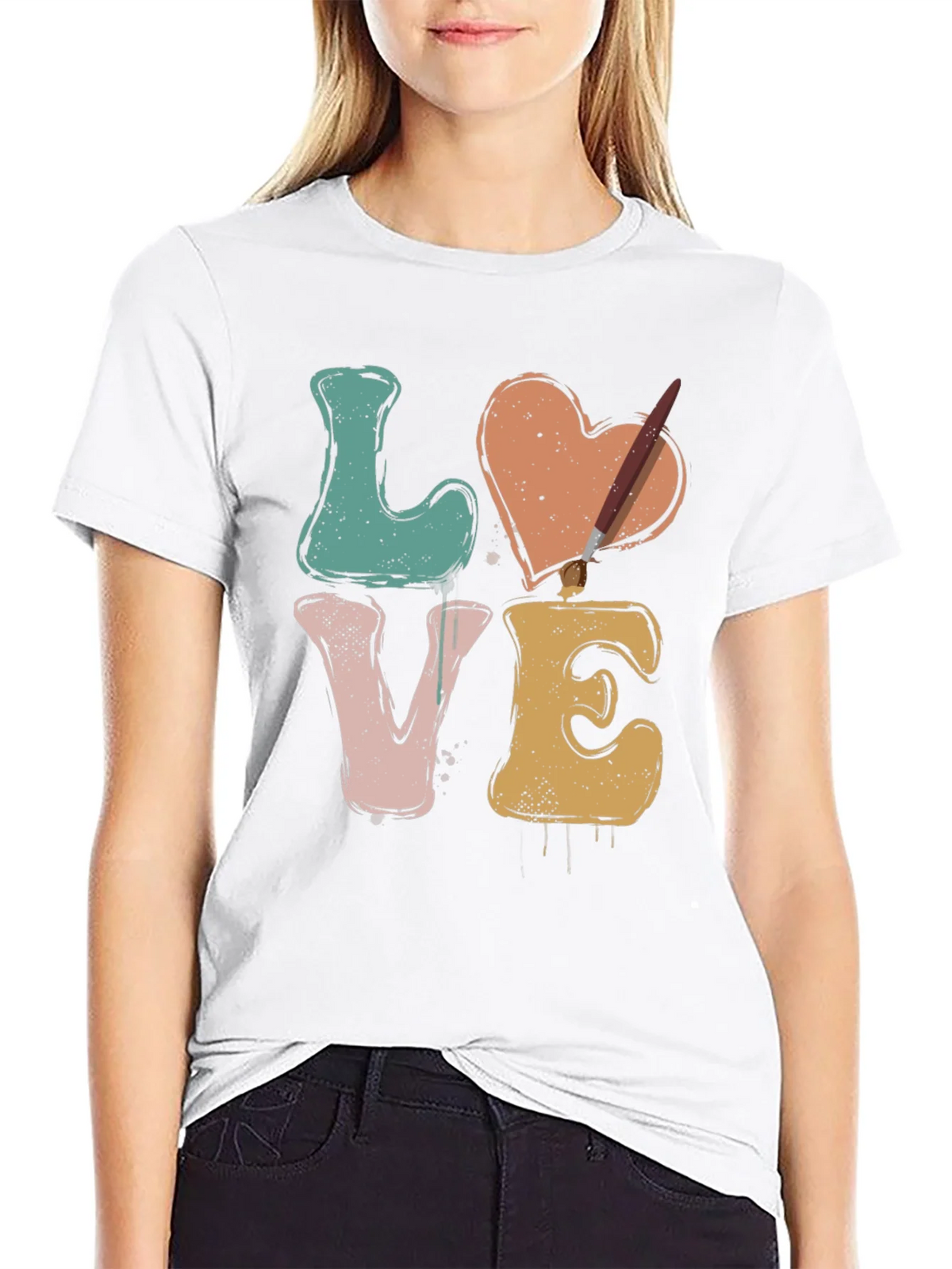 LOVE Artist T-Shirt - Painting Heart Tee product image 8