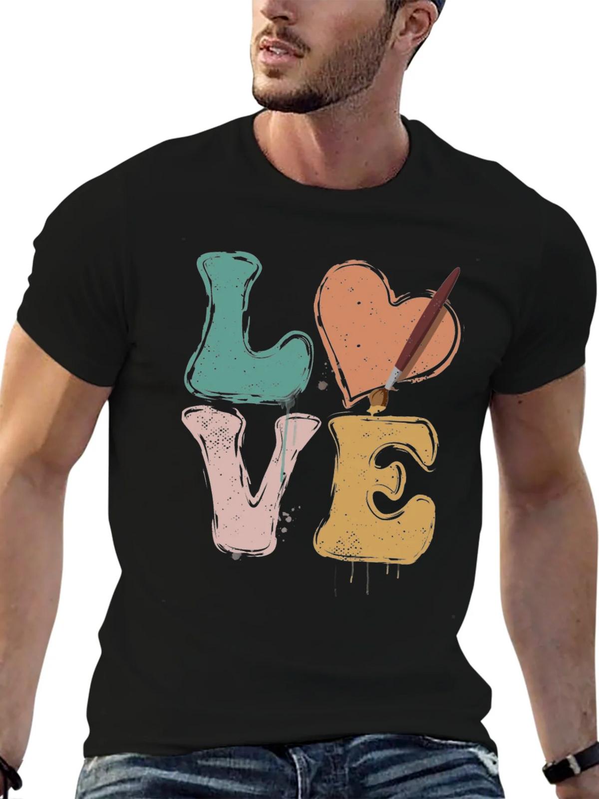 LOVE Artist T-Shirt - Painting Heart Tee product image 6