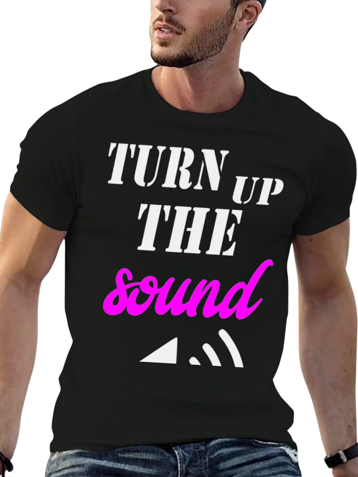 Turn Up The Sound Graphic T-Shirt product image 6
