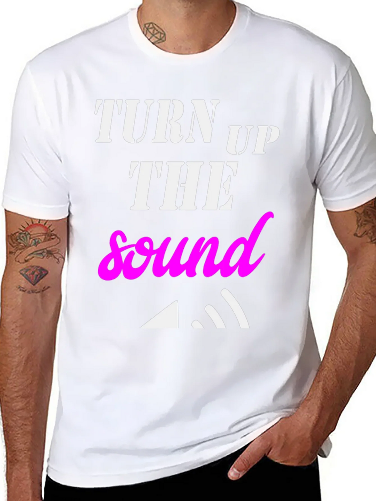 Turn Up The Sound Graphic T-Shirt product image 7