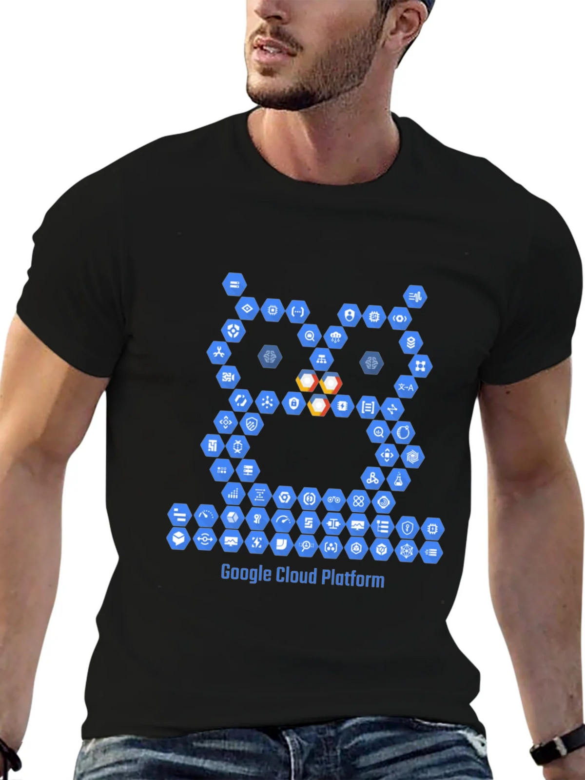 Google Cloud Platform Owl T-Shirt - Black product image 2