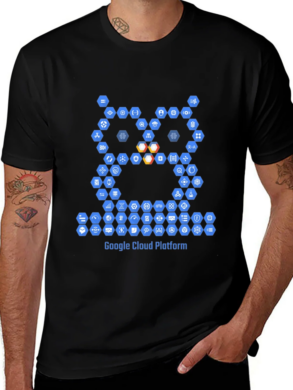 Google Cloud Platform Owl T-Shirt - Black product image 1
