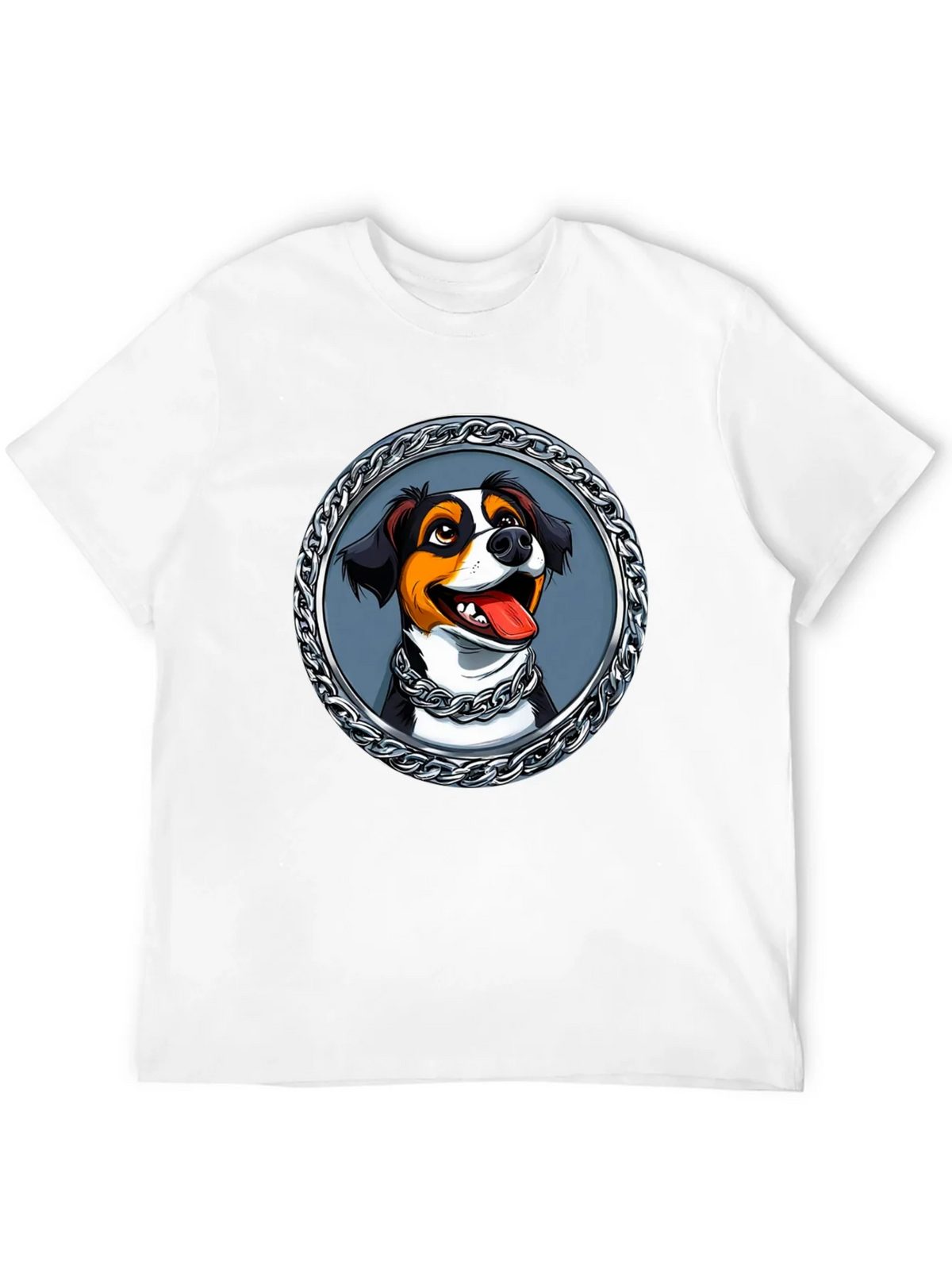 Dog Portrait T-Shirt - Chain Frame Design product image 11