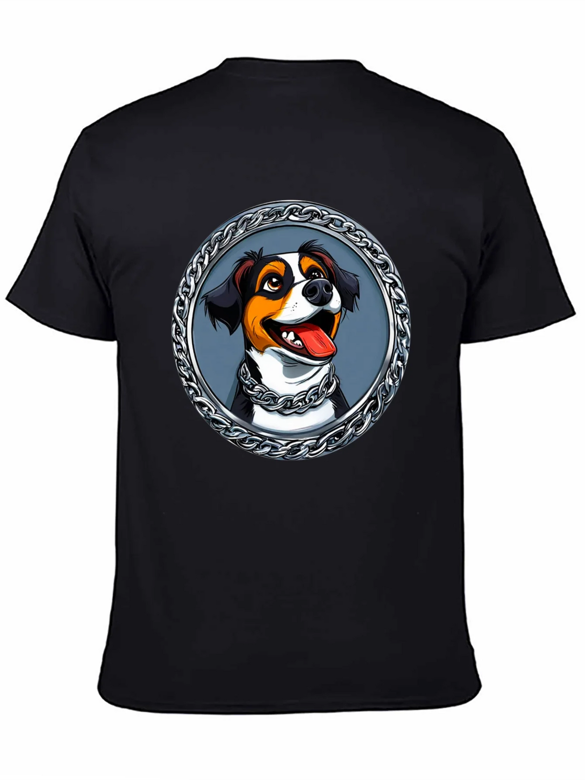 Dog Portrait T-Shirt - Chain Frame Design product image 4