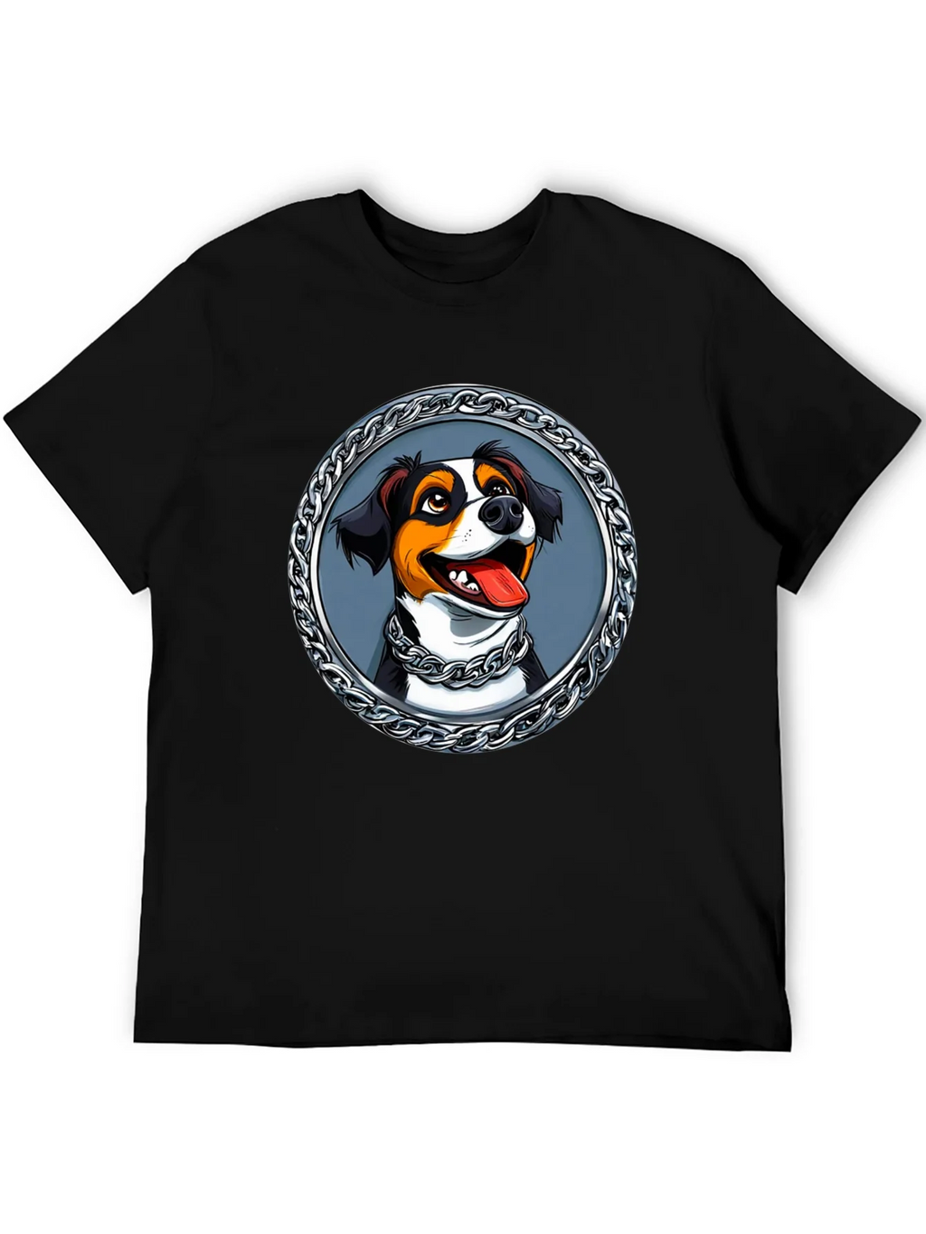 Dog Portrait T-Shirt - Chain Frame Design product image 5