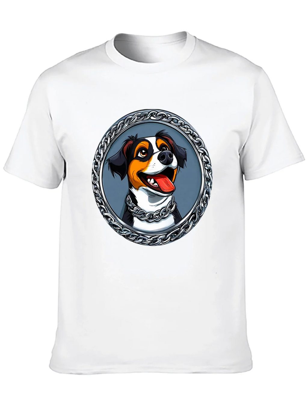 Dog Portrait T-Shirt - Chain Frame Design product image 9