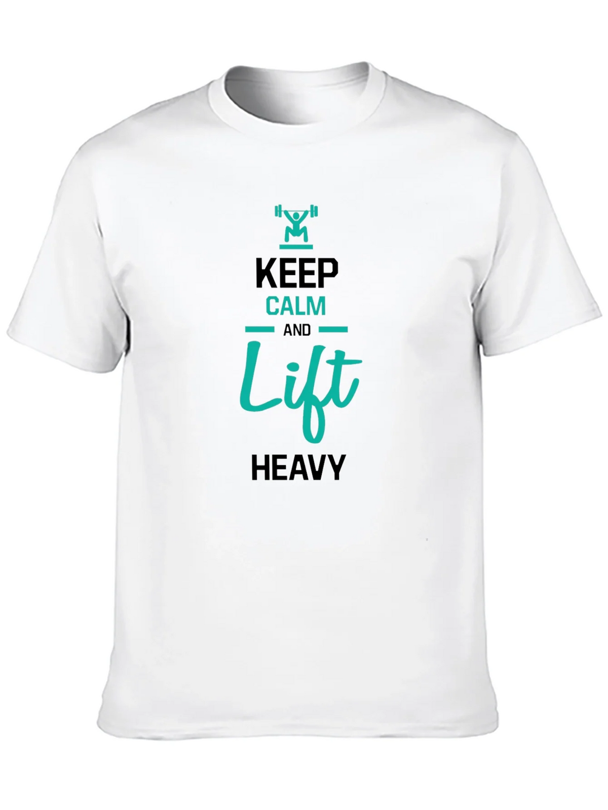 Keep Calm and Lift Heavy Graphic T-Shirt product image 8
