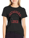 Astronomy Lover Graphic Tee - Black Cotton T-Shirt product image 1