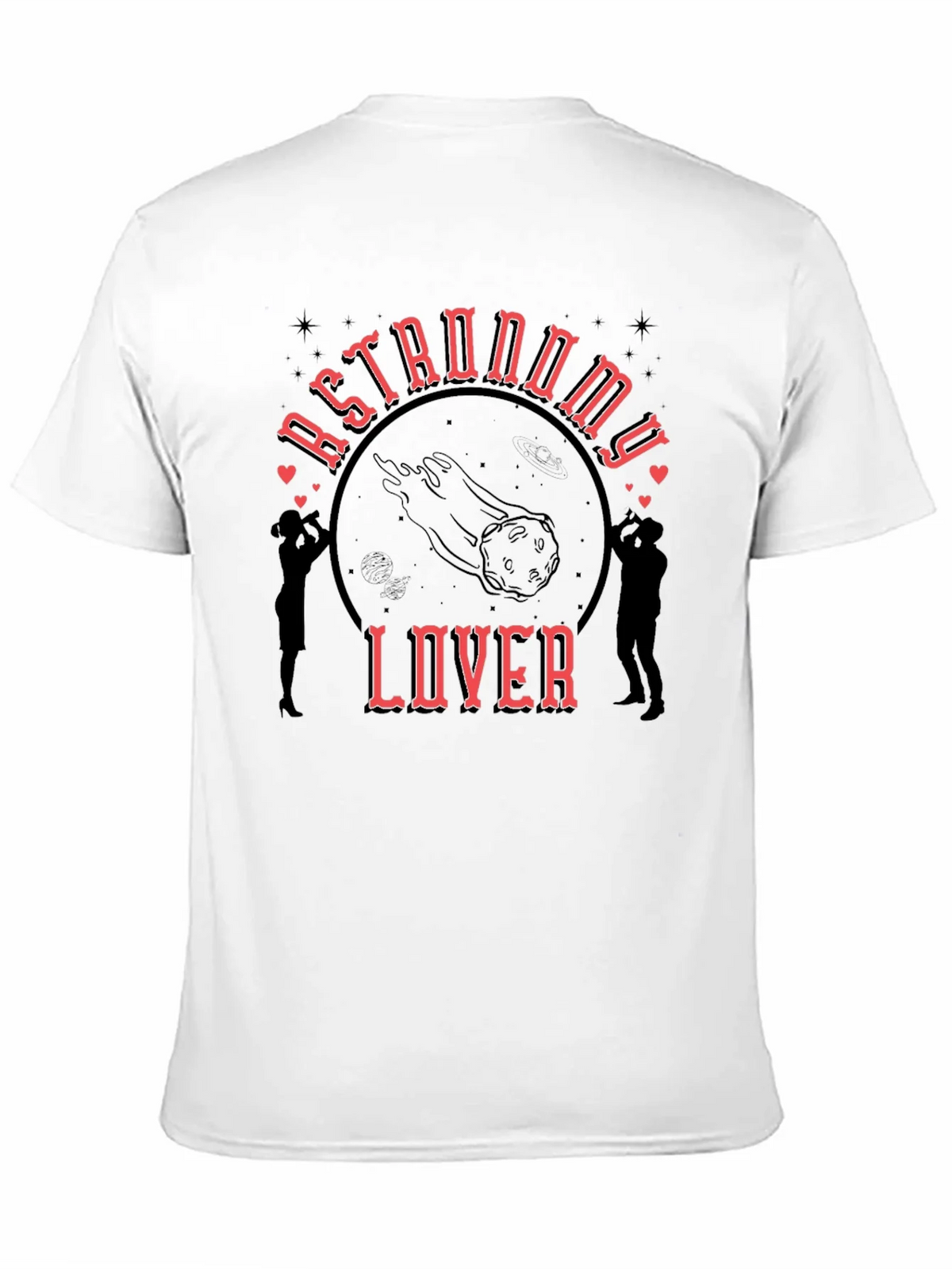 Astronomy Lover Graphic Tee - Black Cotton T-Shirt product image 5