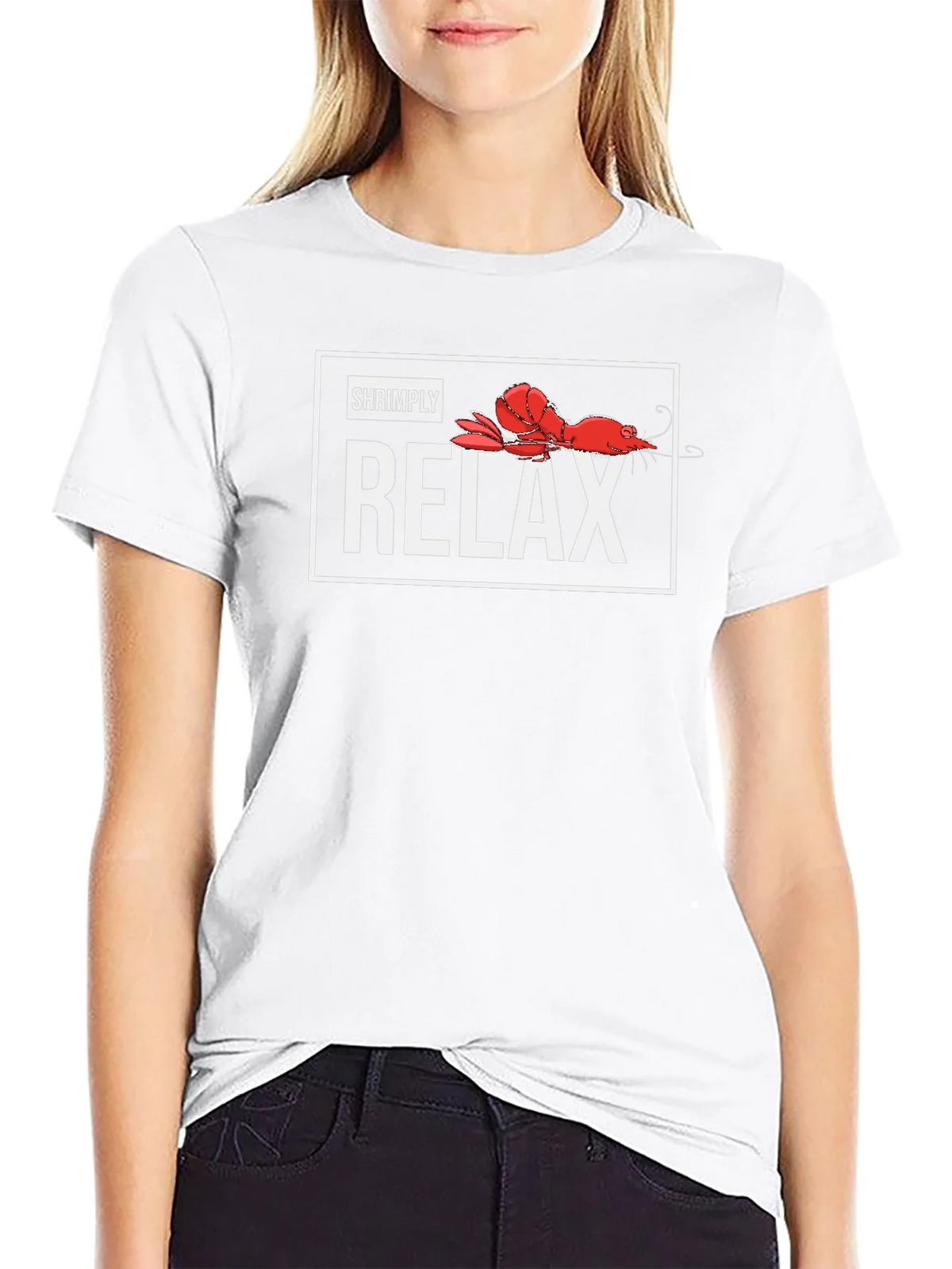 Shrimply Relax T-Shirt - Funny Shrimp Graphic Tee product image 6