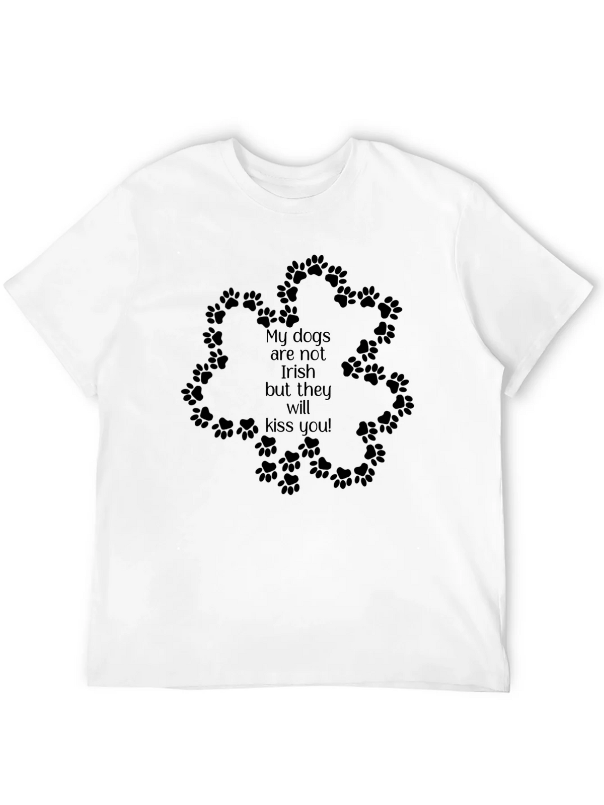 Irish Kiss Dog Paw T-Shirt - Black product image 11
