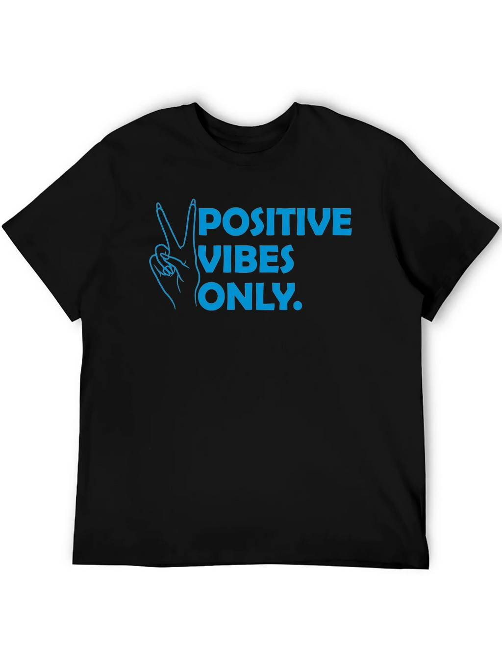 Positive Vibes Only T-Shirt - Black product image 4