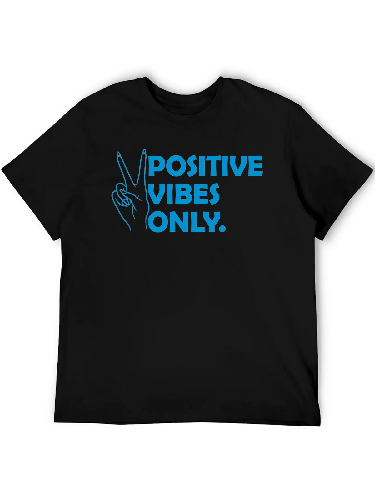 Positive Vibes Only T-Shirt - Black product image 4