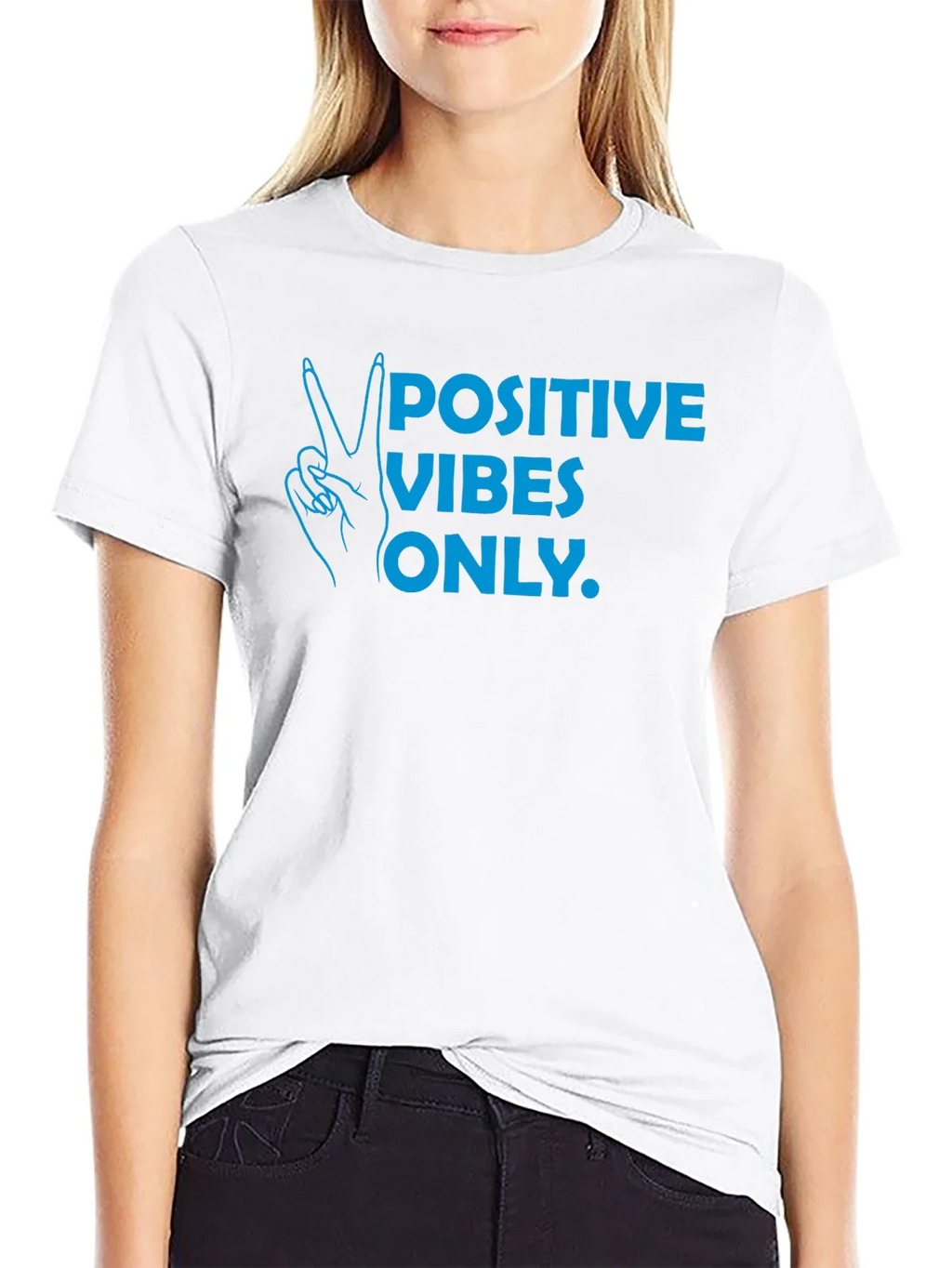 Positive Vibes Only T-Shirt - Black product image 6