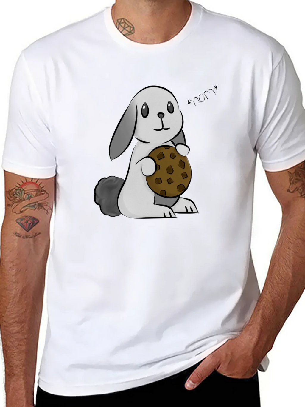Cute Bunny Cookie T-Shirt product image 7