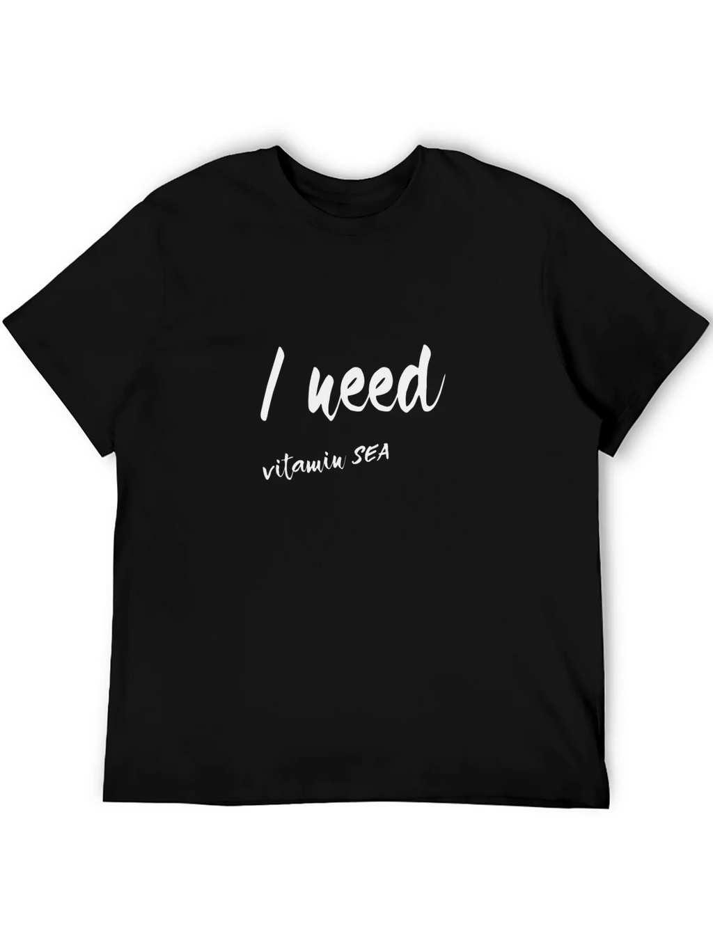 I Need Vitamin Sea Black T-Shirt product image 5