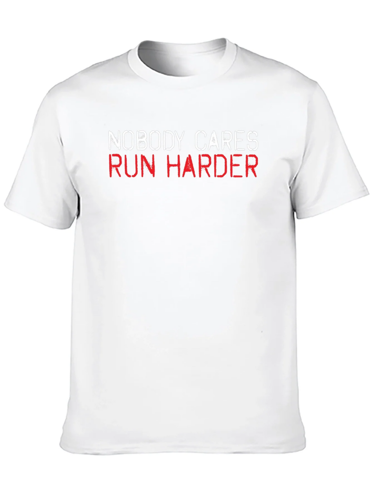 Nobody Cares Run Harder Black T-Shirt product image 7